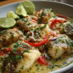 Salteado de Merluza con Coco y Lima