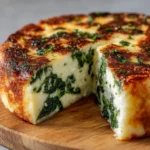 Torta de Queso con Espinaca