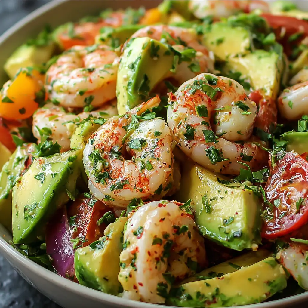 Ensalada de Camarón y Aguacate Cremosito 🥑🦐