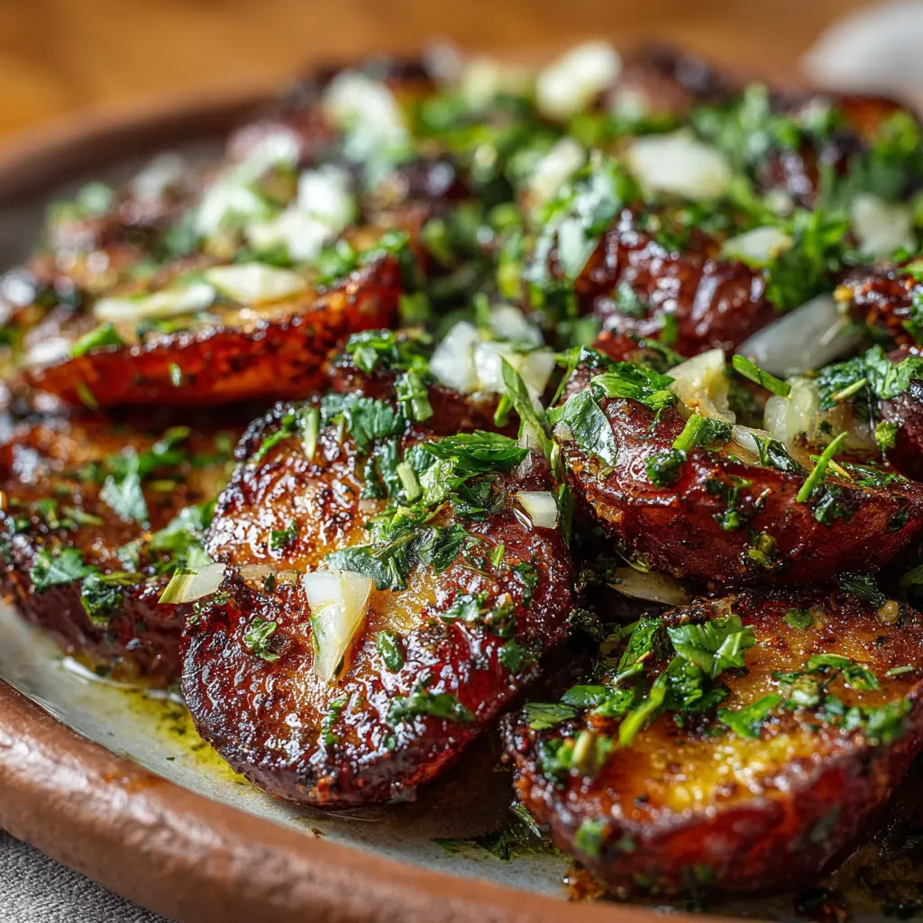 Papas asadas con tomillo y ajo sin sal