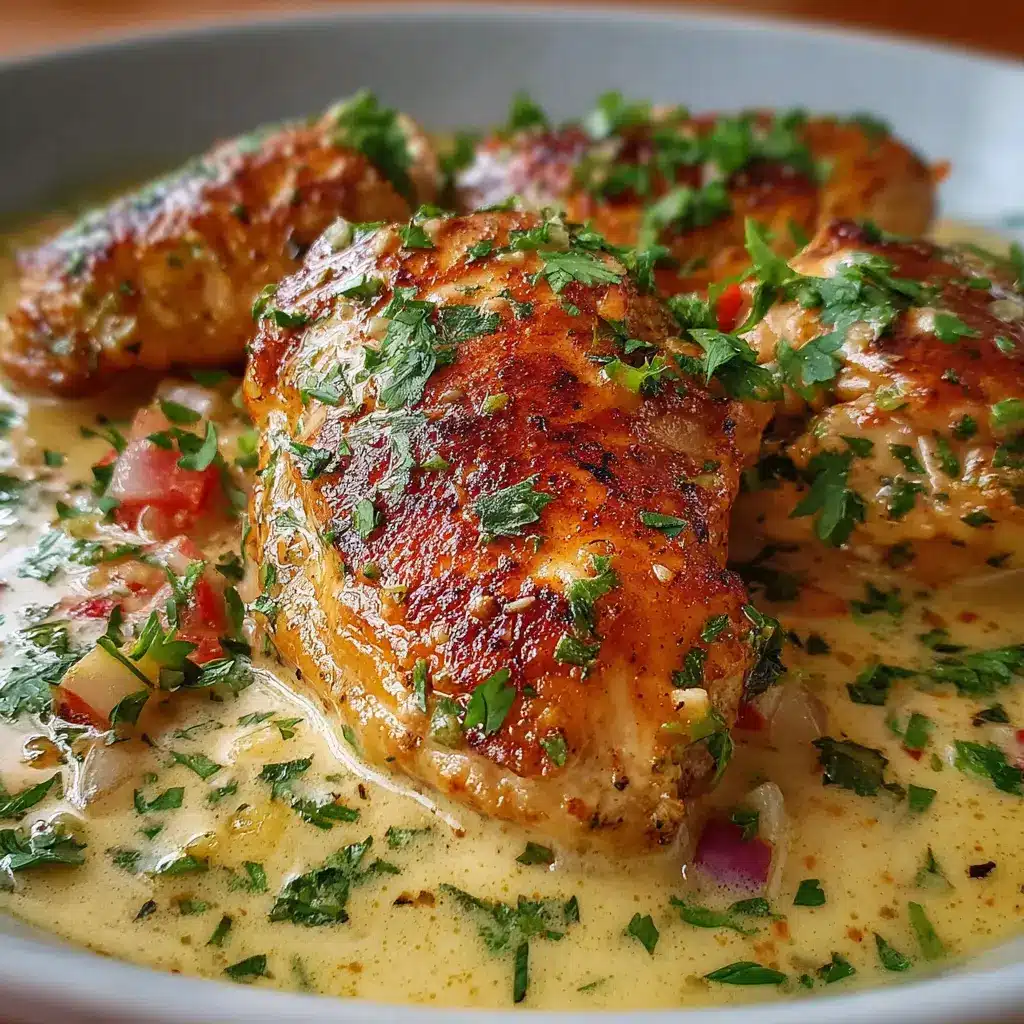 Pollo en salsa cremosa ligera 🍗