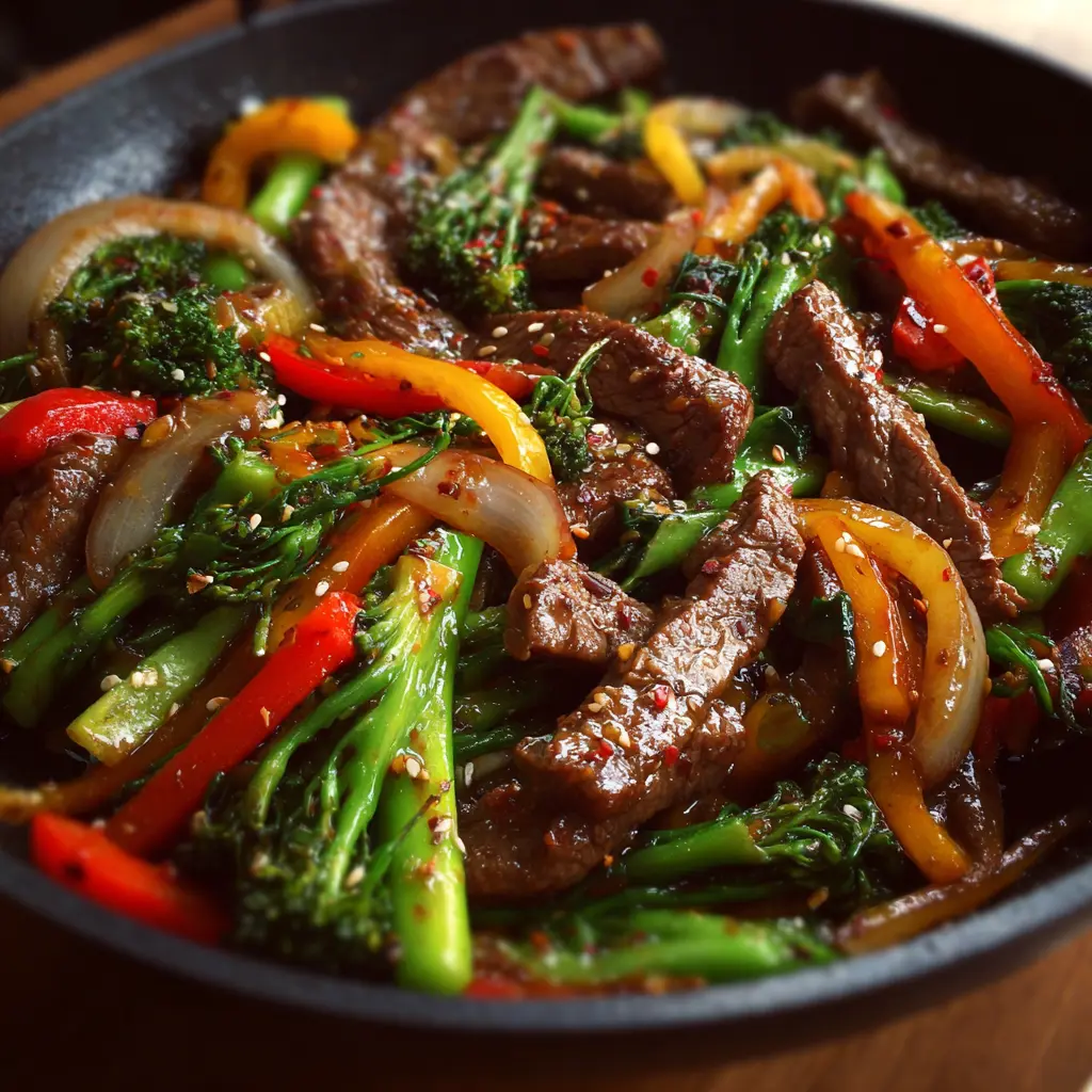 Wok de Carne con Vegetales