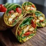 Wrap proteico con masa de lentejas