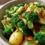 Ensalada templada de brócoli y papines
