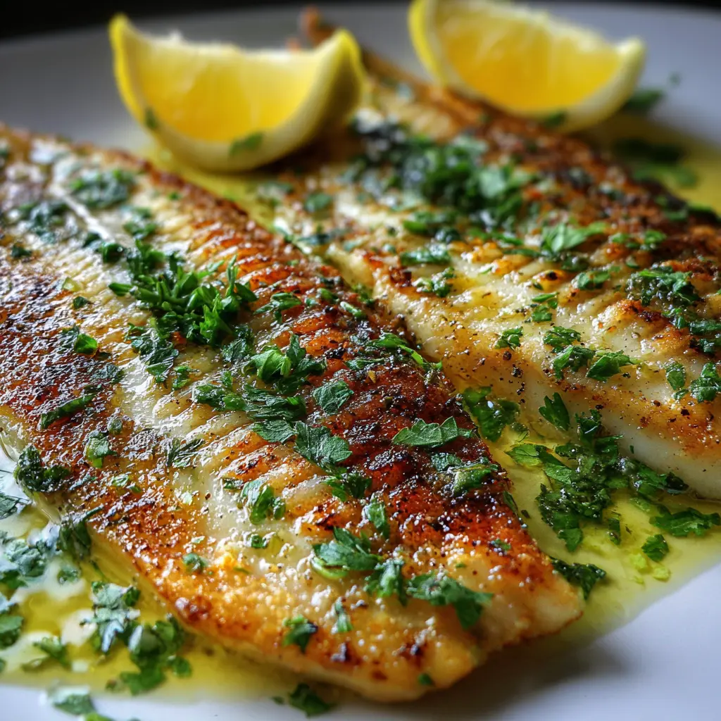 Pescado a la Plancha con Perejil y Limón