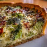 Tarta de Brócoli, Alcauciles, Fontina y Parmesano