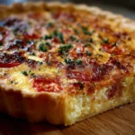Quiche de tomate, gruyere