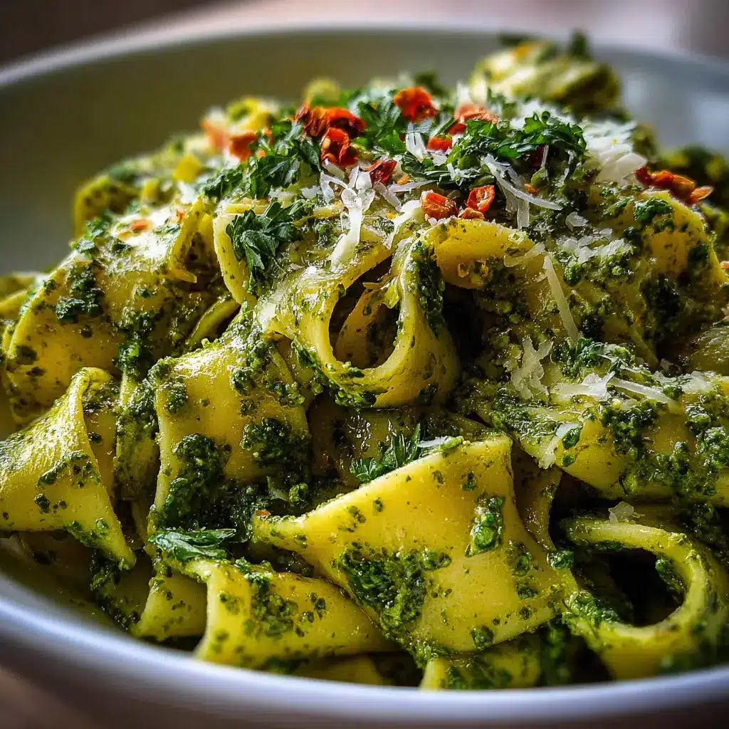 Pappardelle al pesto