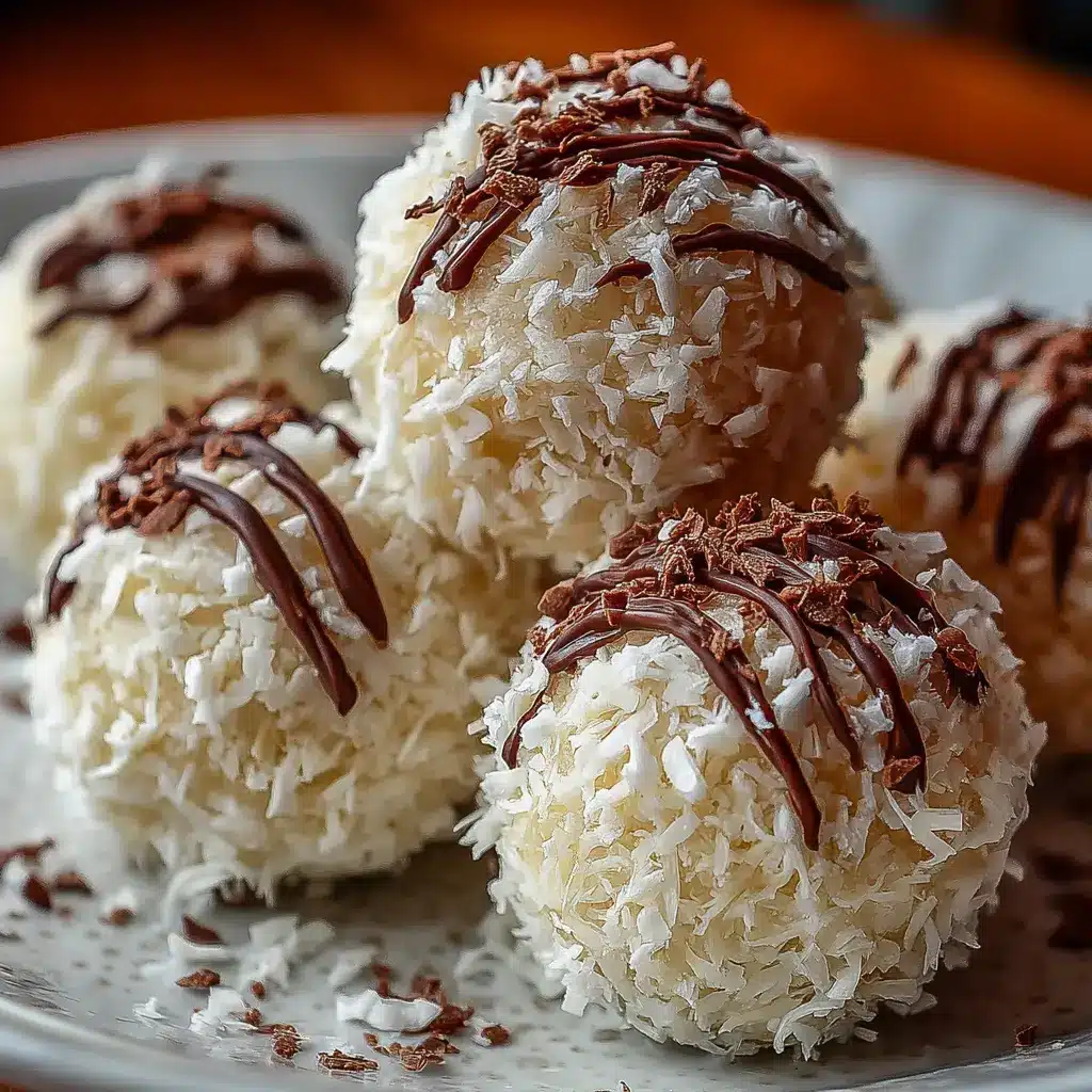 Trufas de Coco y Chocolate Blanco