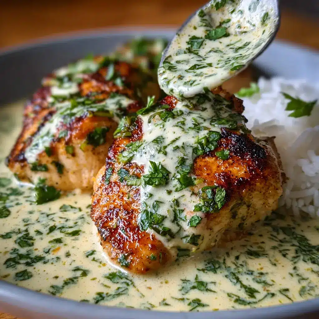 Pechuga de Pollo en Crema de Cilantro 🌿🍋🍗✨