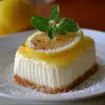 Postre cremoso de limón