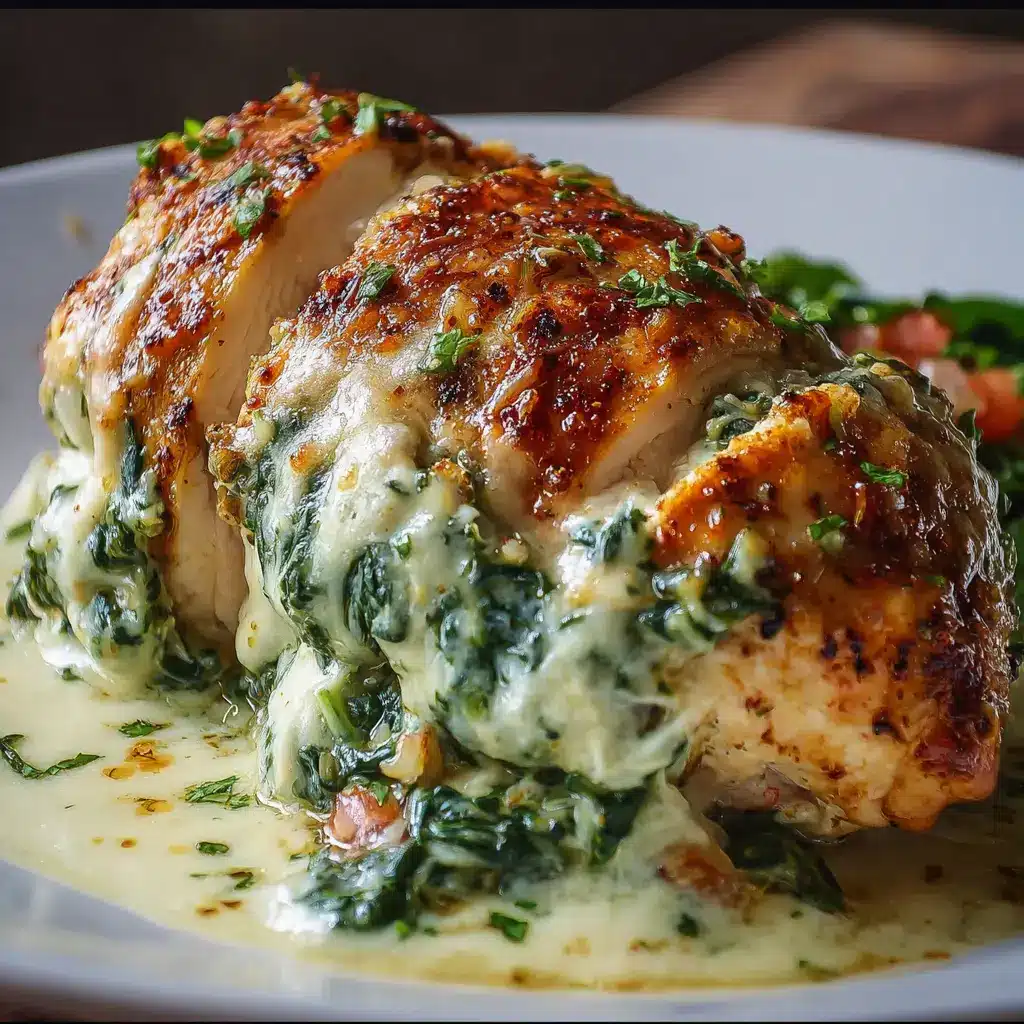 Pollo Relleno con Espinaca y Queso
