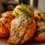 Pechugas al estragón con calabazas