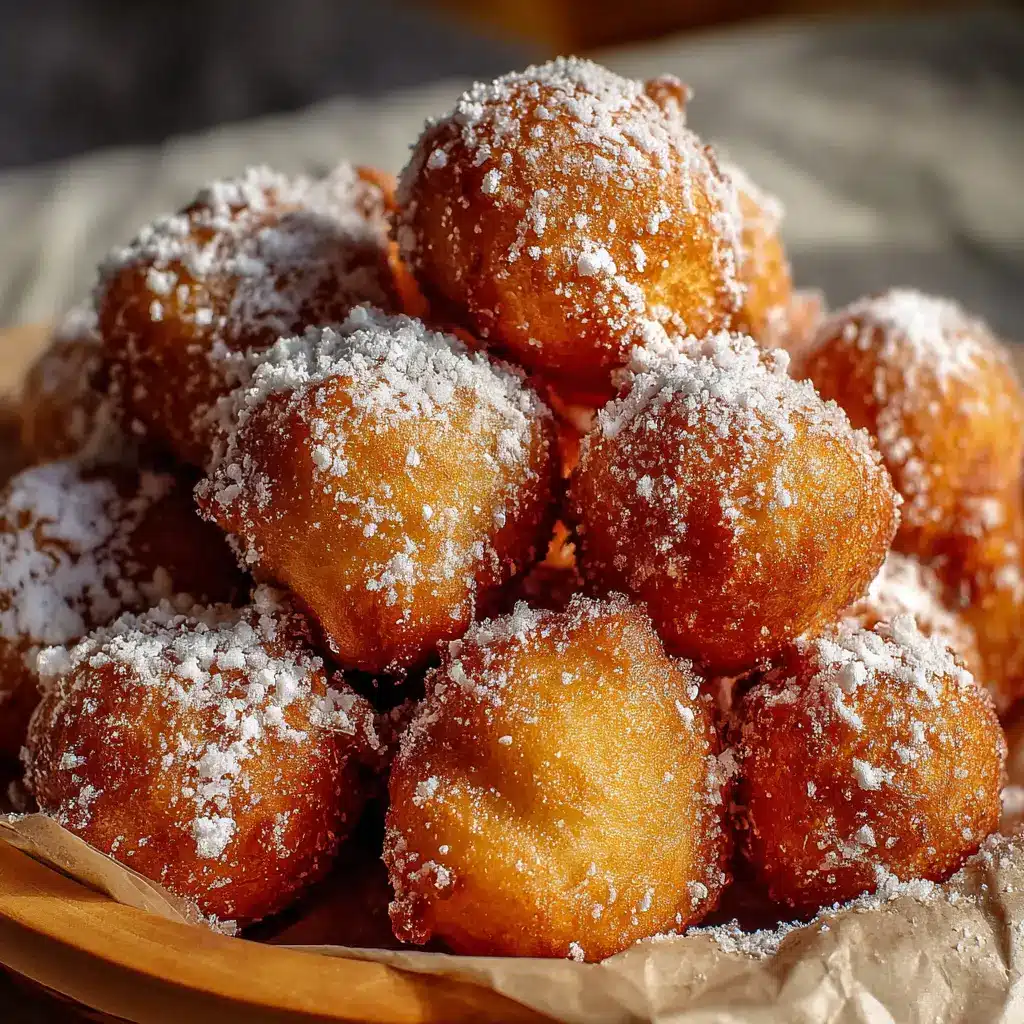 Buñuelos de manzana en freidora de aire