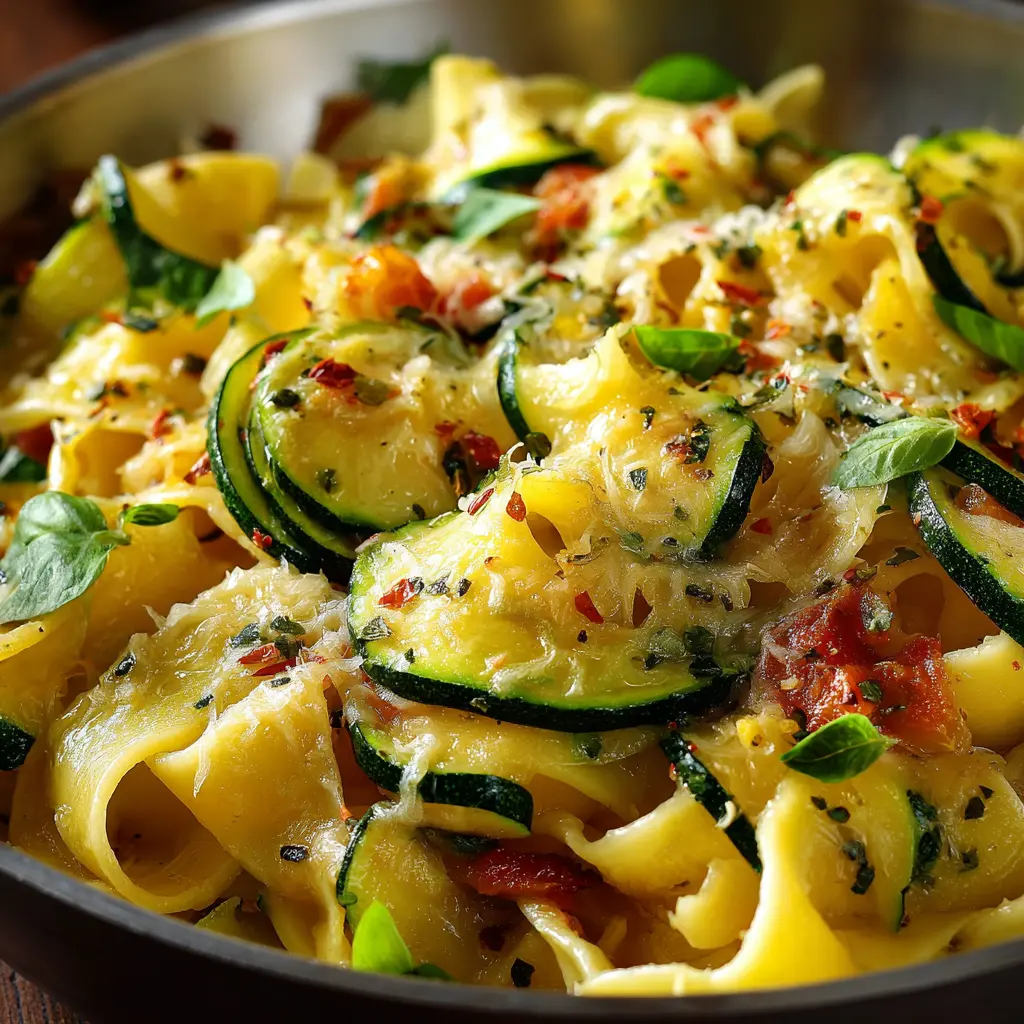 Sartén Aromática de Pasta y Zucchini