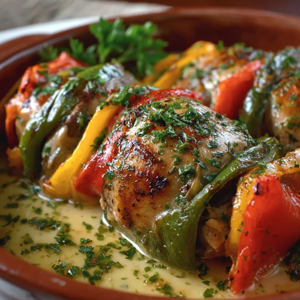 Pechugas rellenas de vegetales