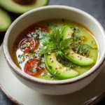 Sopa fría de palta