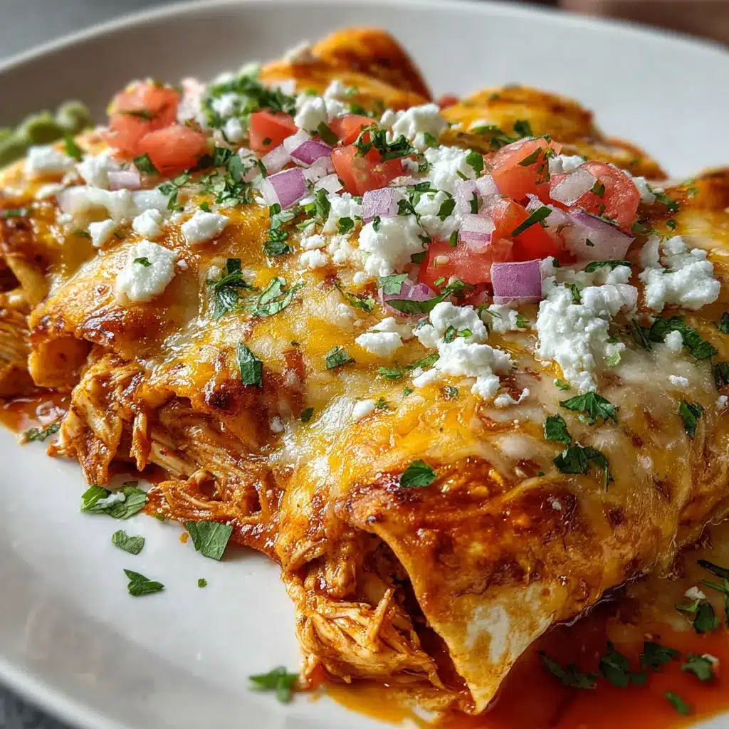ENCHILADAS DE POLLO CON QUESO