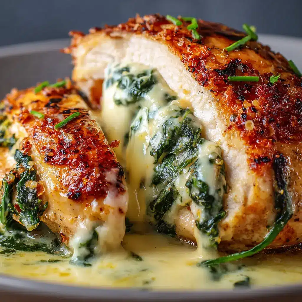 Pollo relleno de espinaca y queso 🧀