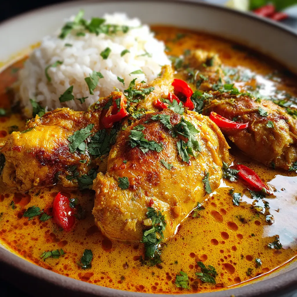 Pollo al curry fácil