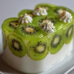 Gelatina de yogurt con kiwi