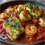 Bacalao Express a la Vizcaína con Gambas