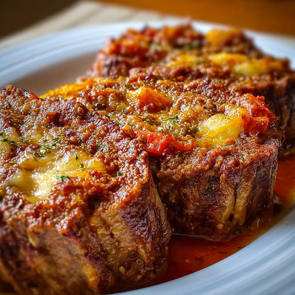 Rocambole de carne moída recheado suculento e cheio de sabor