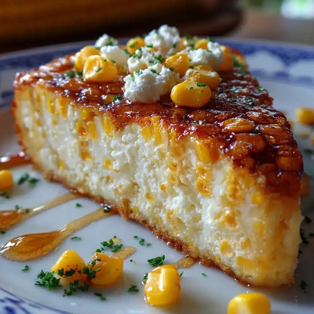 Pastel Imposible de Elote y Queso