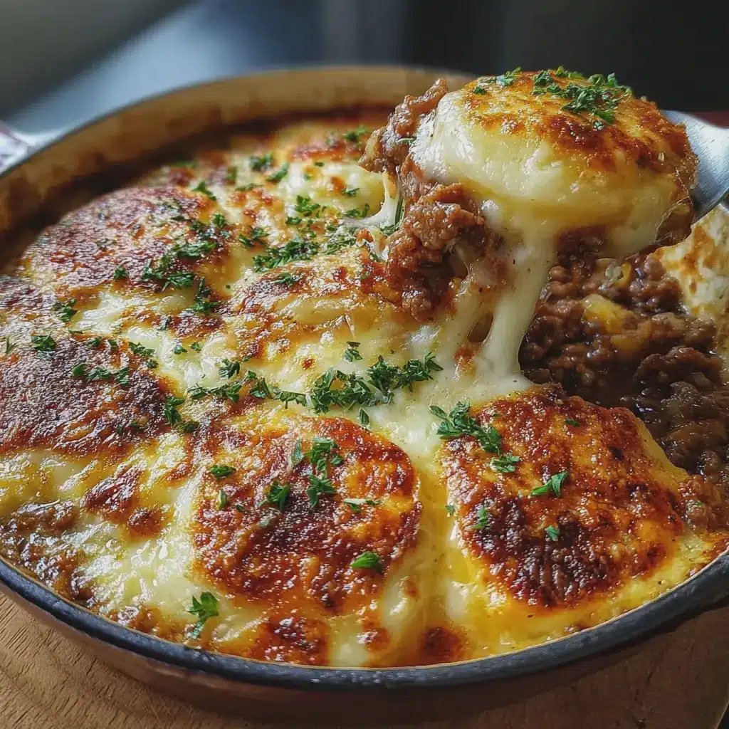 Gratinado de Carne y Queso