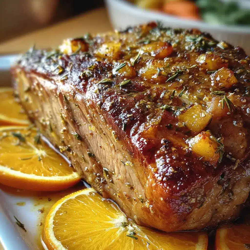 Ternera al Horno con Rodajas de Naranja