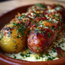 Salchicha cremosa y papas baby asadas: una receta indulgente y fácil