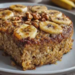 Pastel de Plátano, Avena y Nuez Súper Casero 😋