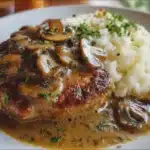 Filete Salisbury con Salsa de Champiñones