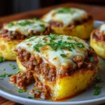 Tortitas de Patata Rellenas de Carne y Queso