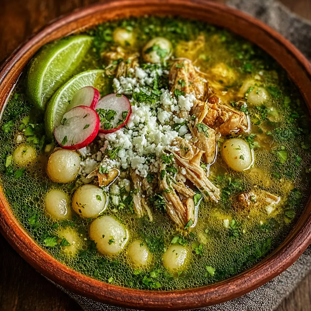 POZOLE VERDE DE POLLO CON SABOR DE CASA