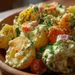 Ensalada de Papas con Mayonesa, Chícharos, Zanahoria y Apio 🥕
