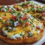 Tostada Texana con Queso