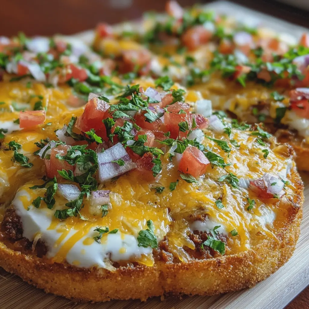 Tostada Texana con Queso