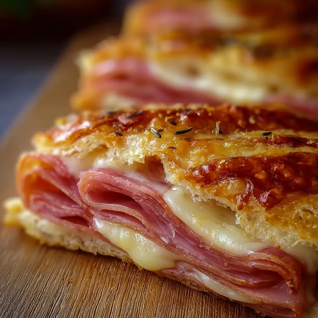 Napolitanas de Jamón de Pollo y Queso