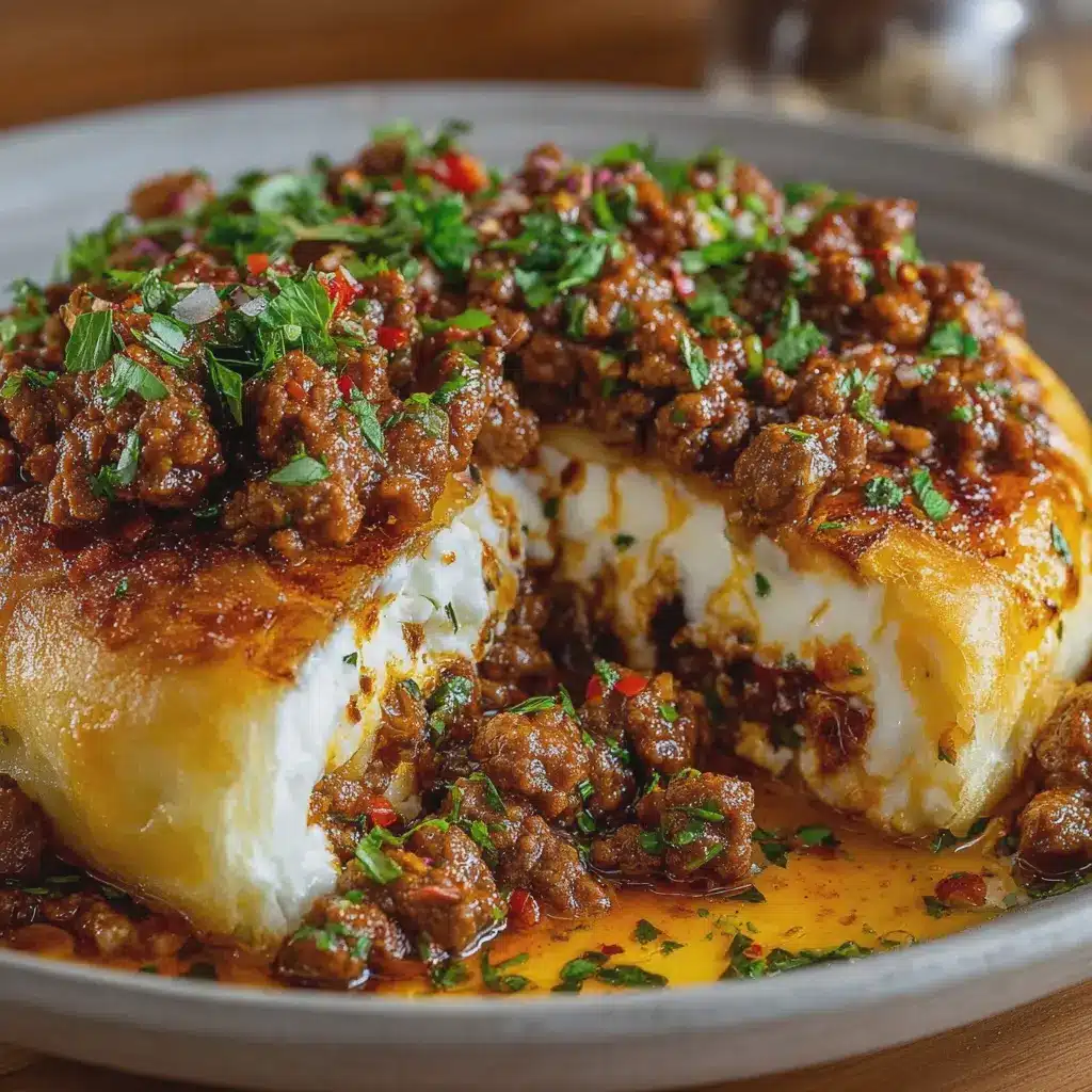 Hojaldre Salado con Carne Picada y Queso