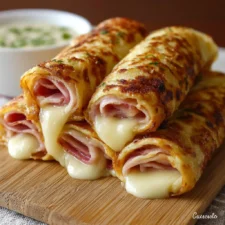 Rollitos de Tortitas con jamón y queso: Receta fácil y deliciosa
