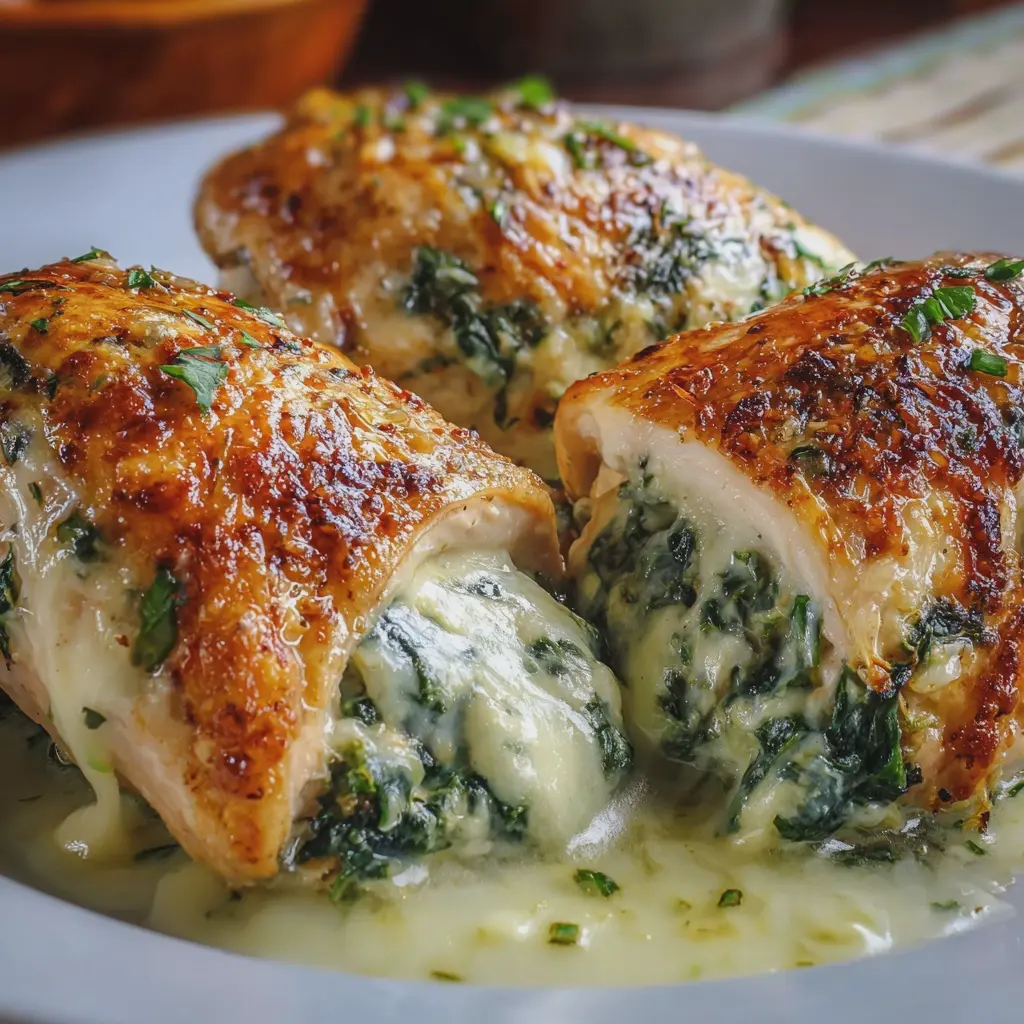 Pechugas Rellenas de Espinaca y Queso