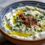 Salsa cremosa de yogur y ajo