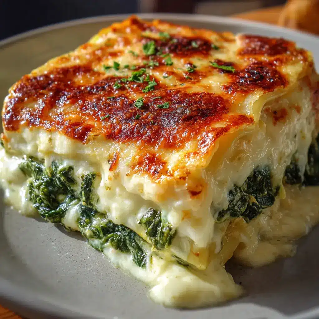 Lasaña de espinacas y queso