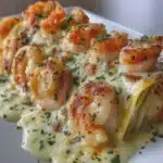 Rollitos de Camarones Alfredo con Queso