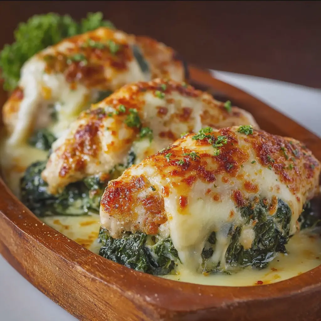 Pechugas Rellenas de Queso y Espinacas