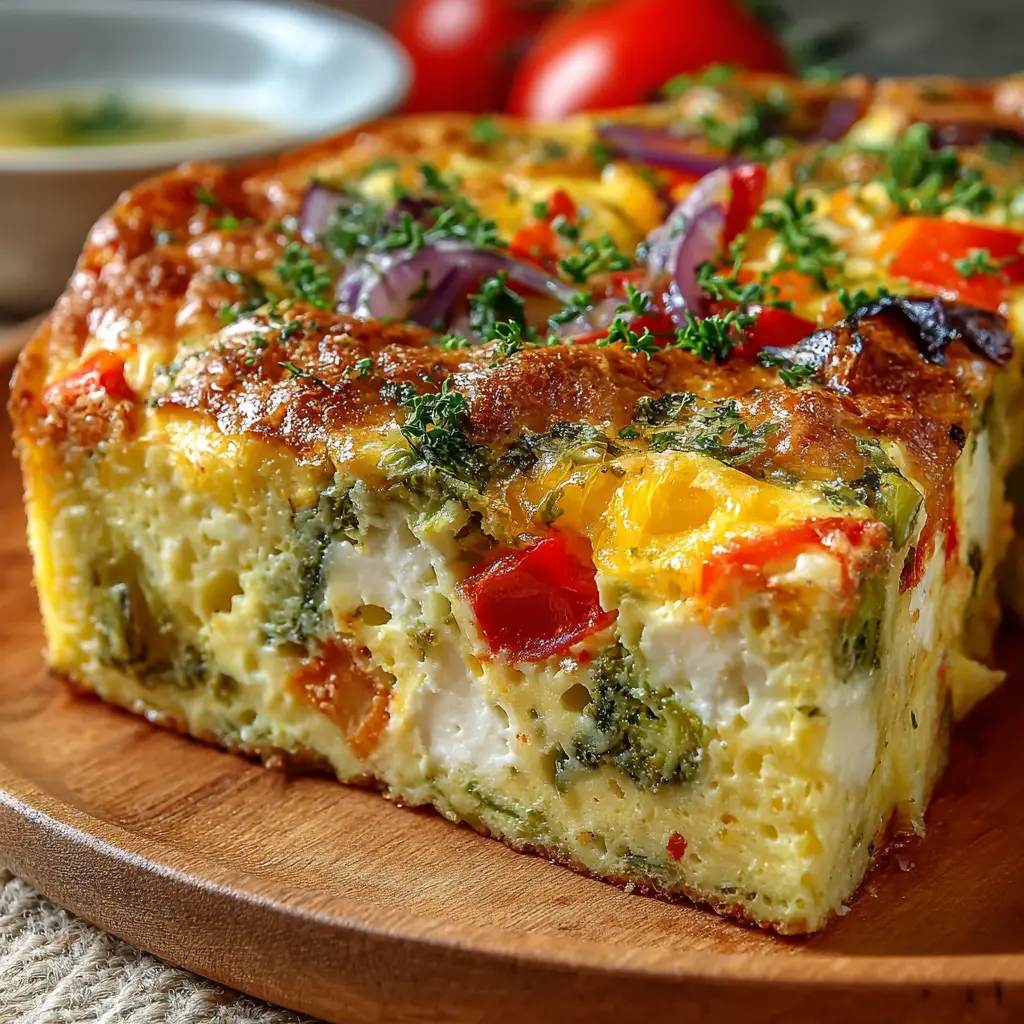 Pastel Salado con Verduras y Queso