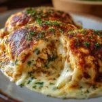 PANQUEQUES SALADOS RELLENOS DE POLLO Y QUESO GRATINADOS