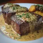 Medallones de Bistec Cremosos con Pimienta