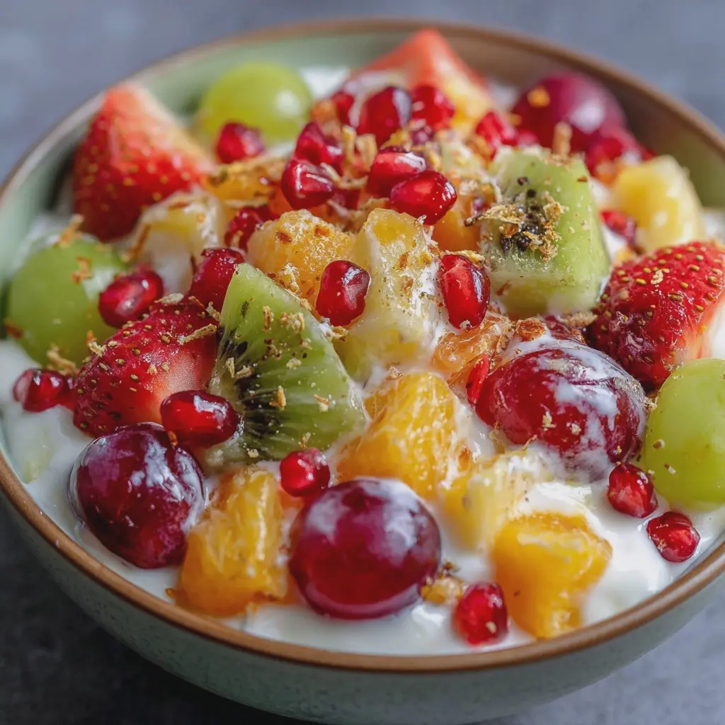 Ensalada de Frutas con Yogurt 🥝🍇